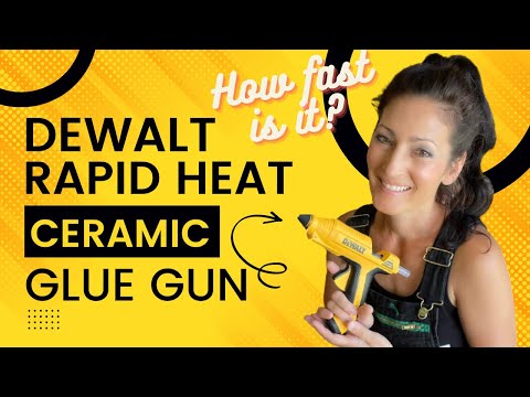 DeWalt Rapid Heat Ceramic Glue Gun DWHTGR50 Overview Review Demonstration