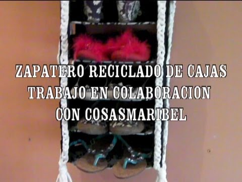  Zapatero Reciclado DE Caja DE Fruta