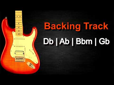 Rock Ballad Guitar Backing Track in Db Major | 71 BPM |