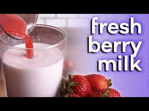 Strawberry Milk from Scratch