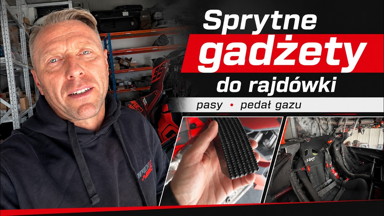 Małe gadżety, które robią różnicę w rajdówce! Pasy, pedał gazu