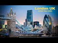 London City UK By Drone London Drone Tower Bridge London Aerial View 2021