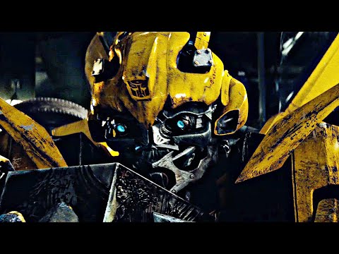 TRANSFORMERS 2007 | bumblebee transforms all spark into small cube scene | full HD 4K