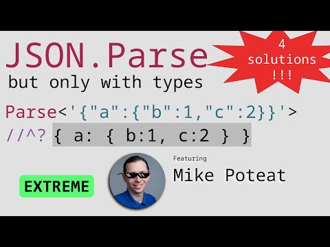 JSON Parser with Mike Poteat - TypeScript Type Challenges #6228 [EXTREME]