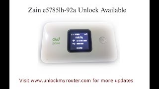 Unlock zain e5785