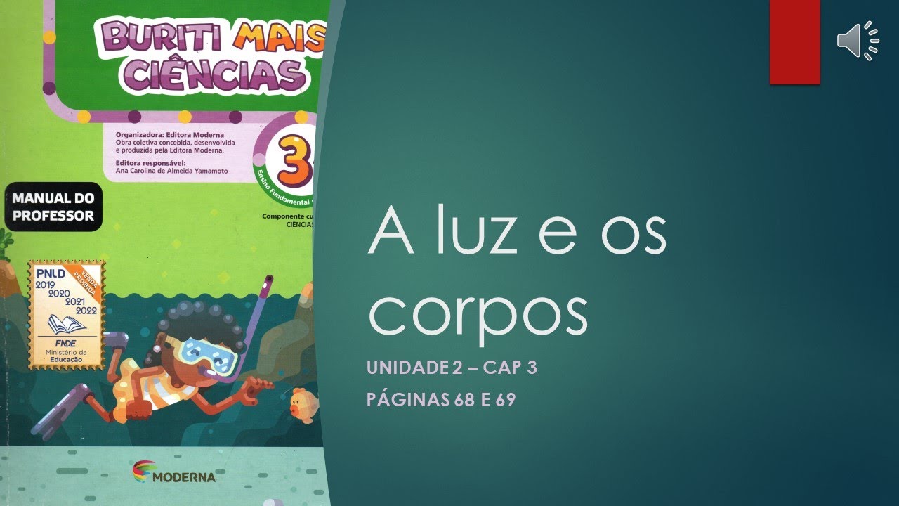 Ciências - Unid. 2 - cap 3: A luz e os corpos