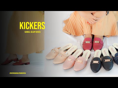 Sepatu Sandal Selop Wanita / Sandal Slip On Pita (KICKERS PITA)