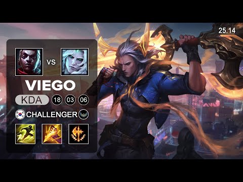 Viego vs Ekko Jungle - KR Challenger - Patch 25.14 Season 15