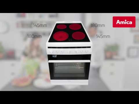 508CE2MSW Freestanding Electric Cooker With Ceramic Hob