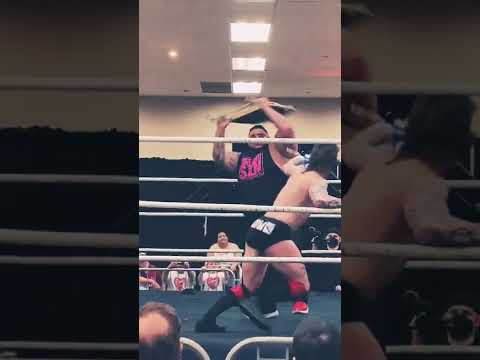 Love Doug grts Acey Romero to hit himself (Chaotic Wrestling) #shorts #wrestling