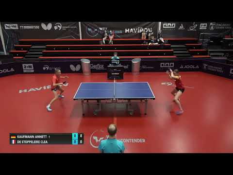 Annett Kaufmann (GER) vs Clea de Stoppeleire (FRA) | U15 SF | 2021 WTT Youth Contender Havirov
