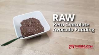 Raw Keto Chocolate Avocado Pudding | Dherbs