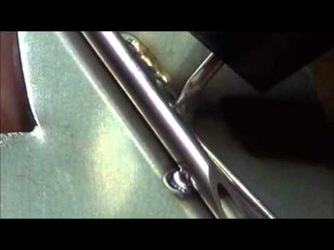 Weld Stainless Steel Needles to 10mil Stainless Steel Sheet with Pulse Arc and Tweezer Welder