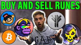 HOW TO TRADE, BUY, SELL, BITCOIN RUNES (100X POTENTIAL)
