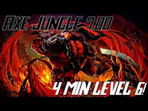 Dota 2 Axe Jungle 7.00! 4 Minute level 6