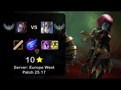 Orianna Mid vs Galio - EUW Challenger - Patch 25.17