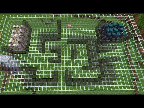 10 Warden vs 20 Iron Golem in Minecraft Maze