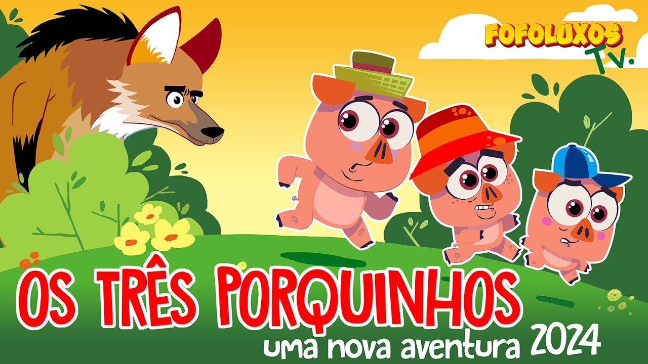 😃 Os três porquinhos, uma nova versão / Desenho animado infantil / Final surpresa! 😉