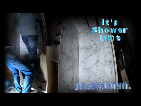  Making our hatch cover & fitting shower boards.#boatbuilding #narrowboatfitout @theboatman. 