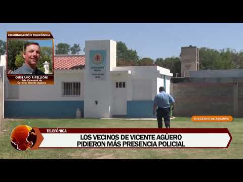 LOS VECINOS DE COLONIA VICENTE AGÜERO PIDIERON MÁS SEGURIDAD