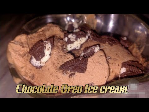 How to make Chocolate Oreo Ice cream 🍧Without whipping cream at home (Eid Special)