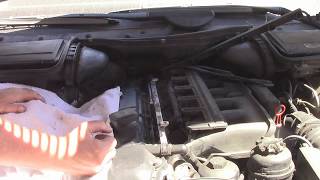 2003 bmw 525i complete fuel injector removal, troubleshooting, and testing