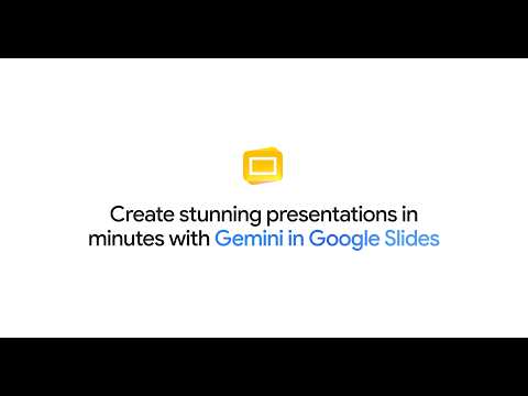 Video Thumbnail: How to create Slide presentations with Gemini
