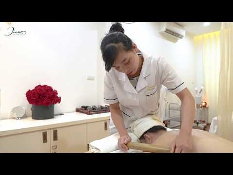 マッサージ ボディ アロマ kết hợp thư giãn toàn cơ thể với thanh tre ấm