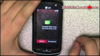 How to enter unlock code on LG Xenon GR500 From Fido - www.Mobileincanada.com