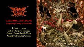 Abnormal Inhumane (GRE) - Disgusting Cruelty of Homicide (2011) Full Album