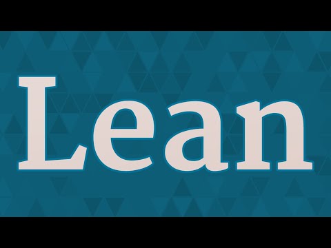 LEAN pronunciation • How to pronounce LEAN