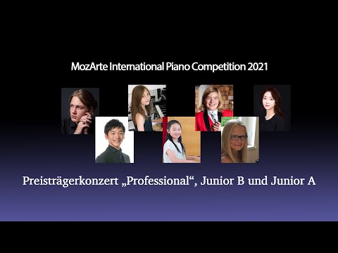 MozArte International Piano Festival 2021 - Preisträgerkonzert „Professional“, Junior B und Junior A