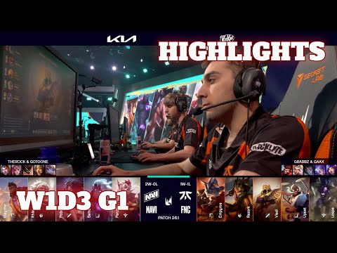 NAVI vs FNC - Highlights | Week 1 Day 3 LEC Versus 2026 | Natus Vincere vs Fnatic W1D3