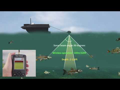 Newly Flytec V030 GPS Fishing RC Bait Boat With Sonar Fish Finder Recommend For You!