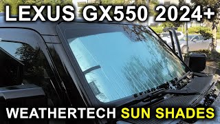 Lexus GX550 (2024-2025): WeatherTech Sun Shades For All Windows.