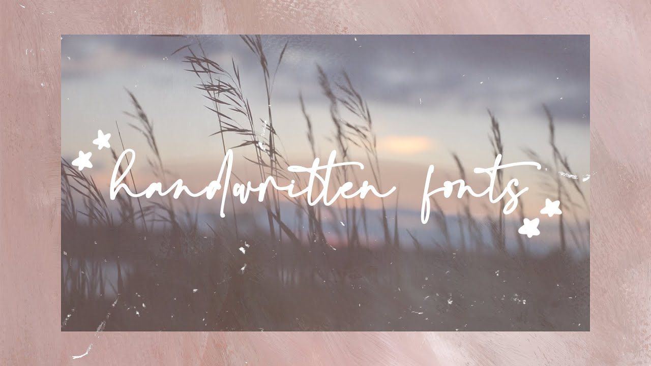 25 cute handwritten fonts you need in your life// 25種可愛的手寫字體