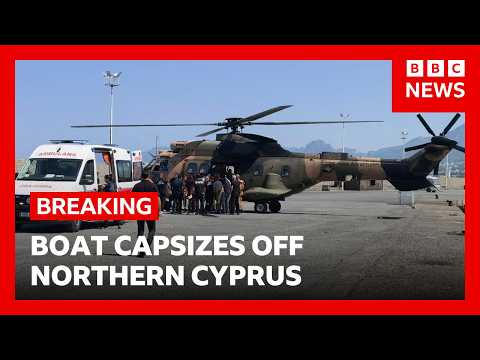 Boat carrying nearly 270 people capsizes off northern Cyprus | BBC News