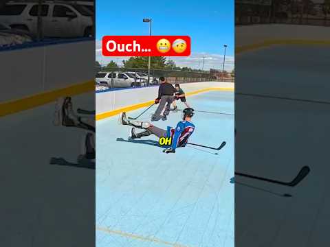 A few of these looked like they hurt… 😅💀 #hockey #kazxi