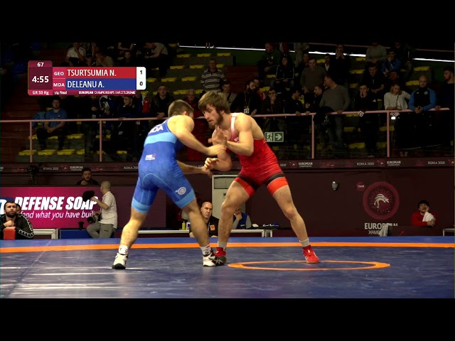 1400 | 67 | Seniors GR 55kg | 1/4 Final | TSURTSUMIA Nugzari (GEO) | DELEANU Artiom (MDA)