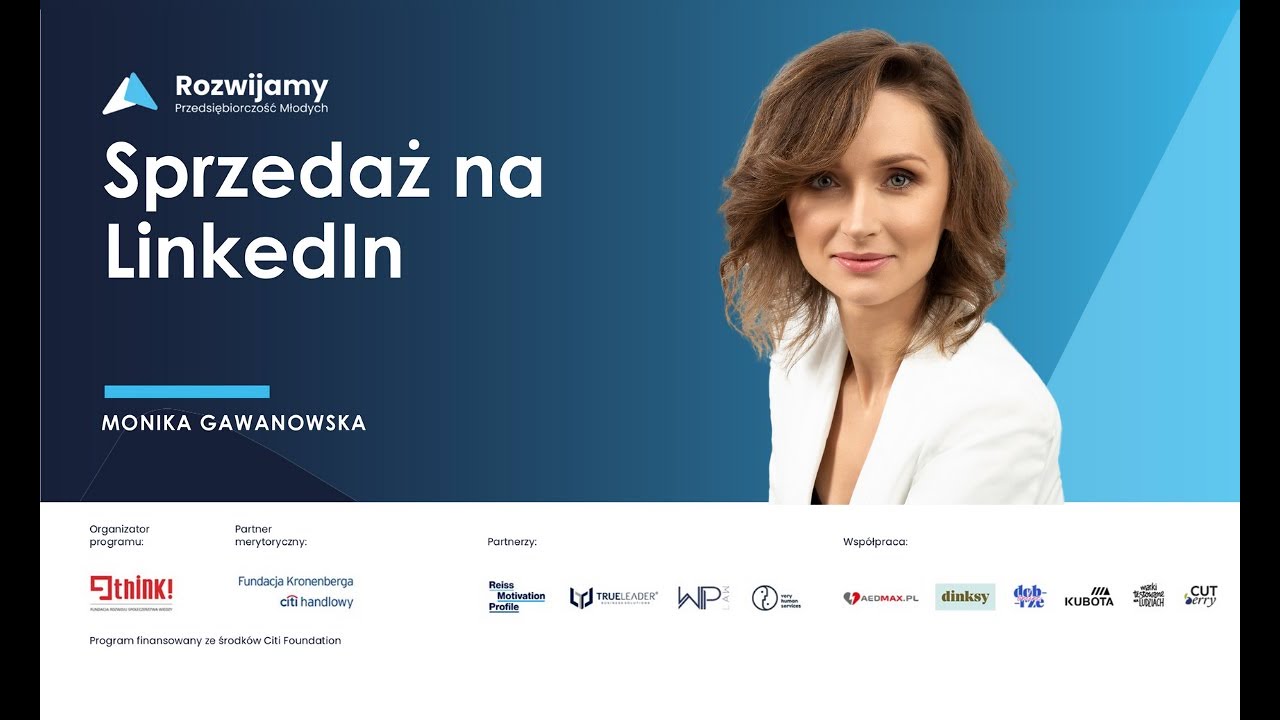 Twój biznes na LinkedIn w praktyce - webinar Moniki Gawanowskiej, PRP
