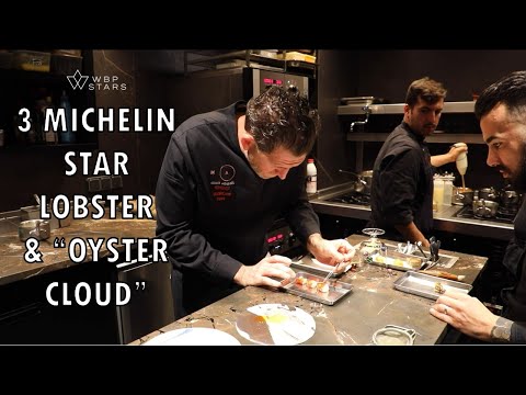 3 Michelin star chef ALEXANDRE MAZZIA prepares LOBSTER & OYSTER "SEQUENCE" at his restaurant AM
