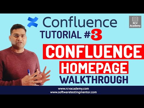 Confluence Tutorial #3 - Confluence Homepage Walkthrough