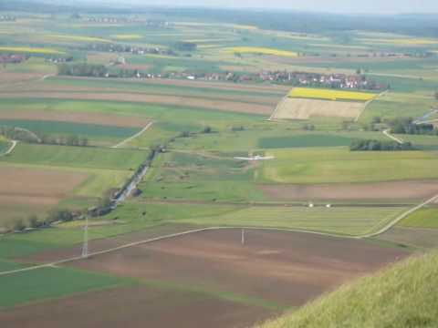 Bergfalke - Außenlandung am Ipf