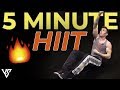 5 Minute HIIT Workout to Burn Fat FASTER (NO EQUIPMENT!)