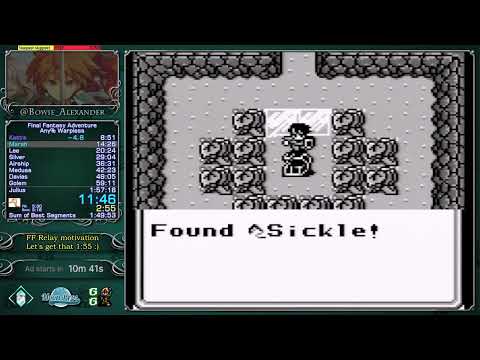 [Speedrun] Final Fantasy Adventure any% Warpless in 1:55:40