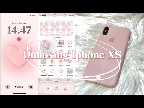 unboxing iphone xs in 2023 aesthetic (gold, 512gb) ☁️🌷