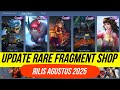 UPDATE RARE FRAGMENT SHOP BULAN AGUSTUS 2025 UPCOMING SKIN STARLIGHT MOBILE LEGENDS