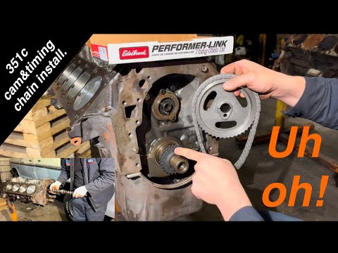 351c,400,351m camshaft/ timing chain inspection and install-(engine build series).