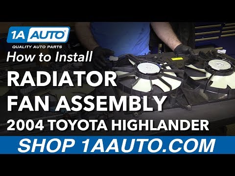 How to Replace Radiator Cooling Fan Assembly 01-07 Toyota Highlander L4 2.4L