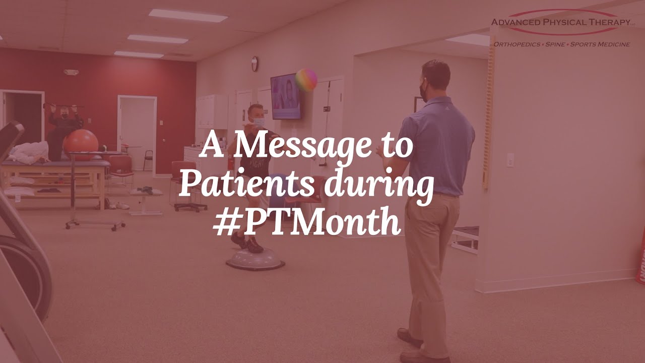 A Message to Patients from Advanced Physical Therapy Connecticut